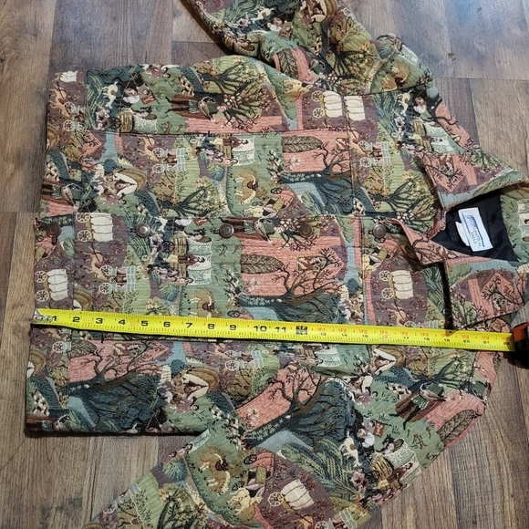 Vintage Women's Central Falls Tapestry Horse & Wagon Jacket Size Large - Picture 6 of 8